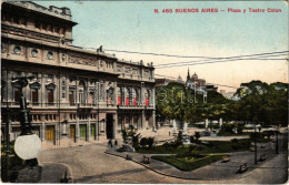 * T3 1910 Buenos Aires, Plaza Y Teatro Colon / Square (fa) - Ohne Zuordnung