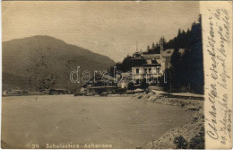 T4 1904 Achensee (Tirol), Scholastica / Hotel. Kaspar Angerer (Schwaz) Photo (cut) - Non Classés