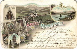 T4 1897 (Vorläufer!) Mariazell, Gnaden-Mutter, Erlafsee, Bürger-Alpe, Inneres Der Kirche / Pilgrimage Site, Church Inter - Zonder Classificatie