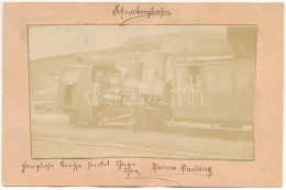 Delcampe - T2/T3 1901 Schneebergbahn, Locomotive, Train. Photo Glued To Postcard (EK) - Unclassified