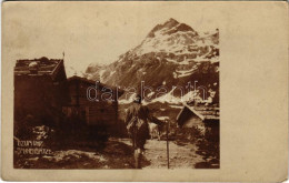 ** T2/T3 Tuxer Alpen, Tux Alps; Lizumer Sonnenspitze / Rest House, Hiker, Photo (EK) - Unclassified
