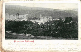 T2/T3 1898 (Vorläufer) Wien, Vienna, Bécs XIV. Hütteldorf (Penzing), General View With Church (small Tear) - Ohne Zuordnung