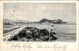 T2/T3 Corfu, Corfou; La Citadella Vue D'Anemomylo (EK) + "K.u.k. Kriegsmarine SMS Kaiserin Und Königin Maria Theresia" - Non Classificati