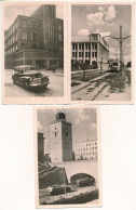 ** ~1950 Warszawa, Warschau, Warsaw, Varsó; - 39 Modern Black And White Unused Postcards With Automobiles, Trams / 39 Mo - Ohne Zuordnung