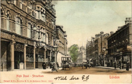 T2/T3 1905 London, Streatham, High Road, Shops - Unclassified