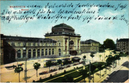 T3 1909 Mannheim, Bahnhof / Railway Station, Trams, Dr. Trenkler Co. (EK) - Non Classificati