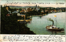 T3 1904 Überlingen, Ueberlingen; General View With Steam Ship - Zonder Classificatie