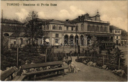 T2 1912 Torino, Turin; Stazione Di Porta Susa / Railway Station, Tram - Unclassified