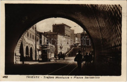 ** T1 Trieste, Traforo Montuzza E Piazza Sansovino. Vera Fotografia / Tram On The Street - Unclassified