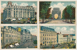 **, * Bucharest, Bukarest, Bucuresti, Bucuresci; - 5 Db Régi Román Város Képeslap / 5 Pre-1945 Romanian Town-view Postca - Zonder Classificatie