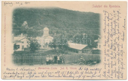 T2/T3 1901 Calimanesti-Caciulata (Ramnicu Valcea), Monastire Cozia / Monastery. Polita De Asigurare "Generala" Advertise - Ohne Zuordnung