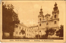 T2/T3 Lviv, Lwów, Lemberg; Kosciól Maryi Magdaleny / St. Magdalenenkirce / Catholic Church + "K.u.K. Zensurstelle Lember - Unclassified