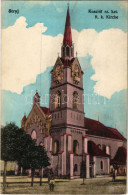 T2/T3 1916 Stryi, Stryj, Strij; Kosciól Rz. Kat. / R. K. Kirche / Catholic Church (EK) - Zonder Classificatie