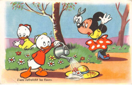 Disney - N°86582 - L'eau Rafraîchit Les Fleurs - Minnie - Carte Pliée Vendue En L'état - Disneyland
