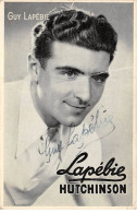 Sports - N°86653 - Cyclisme - Guy Lapébie Hutchinson - Carte Avec Autographe, Pliée Vendue En L'état - Cyclisme