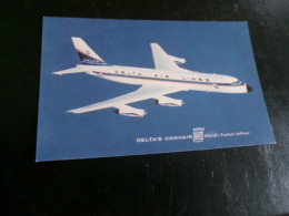 BELLE CARTE ...LE CONVAIR 880 ...COMPAGNIE DELTA AIR LINES - 1946-....: Era Moderna