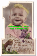 R504051 Loving Wishes For Babys 1st Birthday. A Mite Whos Sweet And Precious Des - Welt