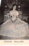 Artiste - N°86823 - Edwige Feuillère - Carte Avec Autographe - Artistes