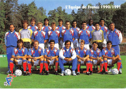 SPORTS - SAN62553 - FOOTBALL - L'Equipe De France 1990-91 - CPSM 10x15 Cm - Calcio