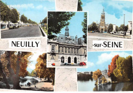 92 - SAN62430 - NEUILLY SUR SEINE - Hôtel De Ville - L'Eglise Et Monument - Avenue De Neuilly - Le Temple -CPSM 10x15 Cm - Neuilly Sur Seine