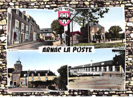 87 - SAN62281 - ARNAQUE LA POSTE - La Rue Principale - La Poste - La Place De L'Eglise - Groupe Scolaire- CPSM 10x15 Cm - Other & Unclassified