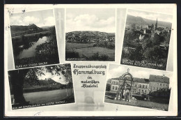 AK Hammelburg /Saale, Totalansicht, Blick Zum Schloss Saaleck, Kloster Altstadt, Marktplatz  - Hammelburg