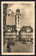 AK Bad Mergentheim, Marktplatz, Kreis-Sparkasse Und Apotheke Schmelzer  - Bad Mergentheim