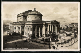 Cartolina Palermo, Teatro Massimo  - Palermo