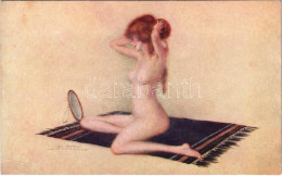** T3 Erotic Nude Lady Art Postcard / Le Nu Habillé. Marque L.-E. Paris Série 95. No. 4. S: Léo Fontan (EB) - Zonder Classificatie