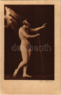 ** T2 Die Bline / Meztelen Erotikus Vak Hölgy / Erotic Nude Blind Lady. Moderne Künstler 409. - Unclassified