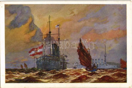** T2/T3 SMS Kaiserin Elisabeth Vor Kiautschou. K.u.K. Kriegsmarine. Verlag M. Schulz / WWI Austro-Hungarian Navy SMS Ka - Unclassified