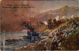 T2/T3 1917 Belgrád Ostroma A Száváról / Beschießung Belgrads Von Der Save Aus / WWI Austro-Hungarian Navy, K.u.K. Kriegs - Ohne Zuordnung