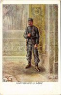 T2/T3 Landsturmmann Im Dienst / WWI Austro-Hungarian K.u.K. Military Art Postcard, Support Fund. Offizielle Karte Des Kr - Sin Clasificación