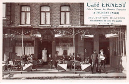 59 - JEUMONT - SAN66865 - Café Ernest - Près Bureau Des Douanes Françaises - Carte Photo - Jeumont