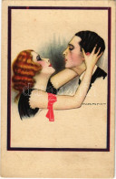 ** T2/T3 Szerelmes Pár, Olasz Művészlap / Couple In Love, Italian Art Postcard. Anna & Gasparini 597-4. S: Nanni (fl) - Sin Clasificación