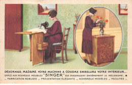 PUBLICITE - SAN65017 - Votre Machine à Coudre Embellira Votre Intérieur - Singer - Publicidad