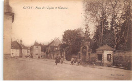 71 - GIVRY - SAN67217 - Place De L'Eglise Et Fontaine - Autres & Non Classés