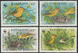 THEMATIC FAUNA:  BIRDS.  ENDANGERED SPECIES. YELLOW WARBLER    -    BARBADOS - Sonstige & Ohne Zuordnung