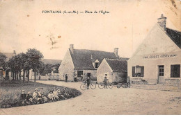 77 - FONTAINS - SAN67374 - Place De L'Eglise - Autres & Non Classés