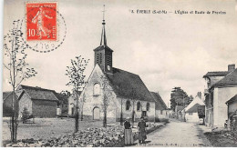 77 - EVERLY - SAN67356 - L'Eglise Et Route De Provins - Autres & Non Classés