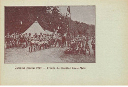 Scoutisme - N°89182 - Féd. Nat. Des Eclaireurs Du Luxembourg - Camping Général 1919 - Troupe De L'Institut Emile Metz - Movimiento Scout