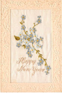 Fantaisie - N°89226 - Brodées - Happy New Year - Myosotis - Embroidered