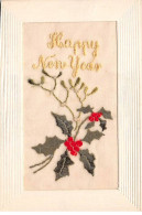 Fantaisie - N°89224 - Brodées - Happy New Year - Houx - Ricamate