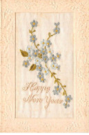 Fantaisie - N°89223 - Brodées - Happy New Year - Myosotis - Bordados