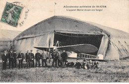 78 - SAINT CYR - SAN67455 - Aérodrome Militaire - L'appareil Blériot Devant Son Hangar - Pli - St. Cyr L'Ecole