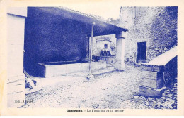 84 - GIGONDAS - SAN67502 - La Fontaine Et Le Lavoir - Autres & Non Classés