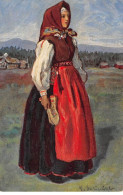 Suède - N°89343 - Nordiska Museet N°6596 - Kyrkdräkt För Gift Kvinna Dalby Socken, Värmland - Suède