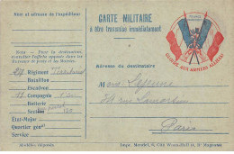 Militaire - N°88981 - Carte Militaire  - Drapeaux Français - Gloire Aux Armées Alliées - Sonstige & Ohne Zuordnung