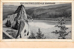 42 - N°90402 - ROCHETAILLEE - Le Barrage - Carte Tissée Soie - Rochetaillee