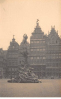 Belgique - N°90635 - ANVERS - Statue Au Milieu D'une Place - Carte Photo - Altri & Non Classificati